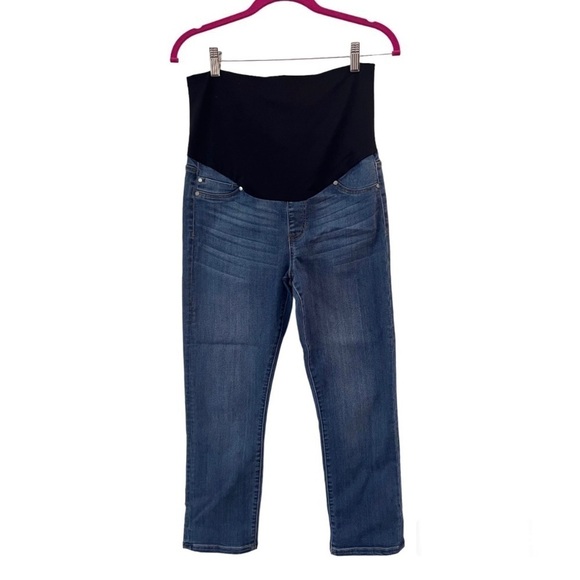 Liverpool The Crop Maternity Jeans Lanier Mid Wash Size 6/28 - Picture 1 of 12